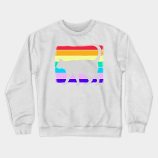 Rainbow Cat Crewneck Sweatshirt